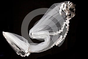 Fine Lace Texture wedding white Bridal veils
