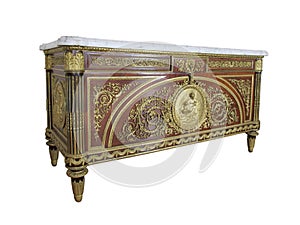 A Fine Louis XVI Style Gilt-Bronze Mounted Commode, Model By Benneman.