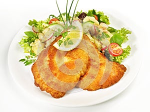 Fine Meat - Breaded Schnitzel with Potato Salad