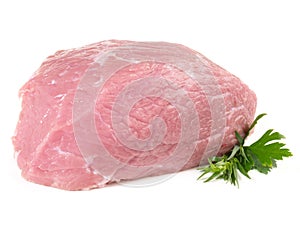 Fine Meat - Veal Roast - Haunch on white Background