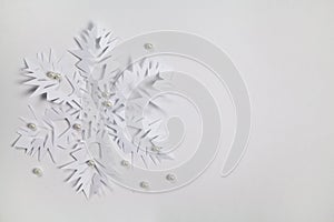 Fine paper snowflake