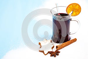 Fine served mulled wine