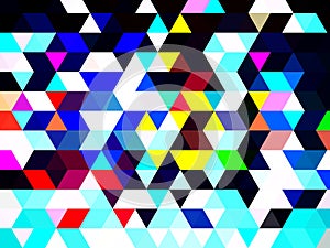 A fine and special illustration of geometric pattern of triangular shapes
