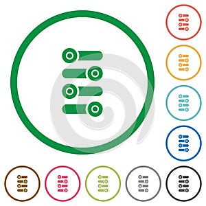 Fine tune flat icons with outlines