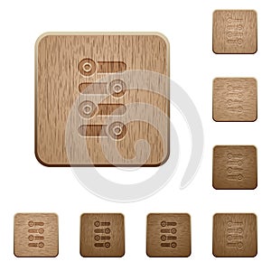 Fine tune wooden buttons