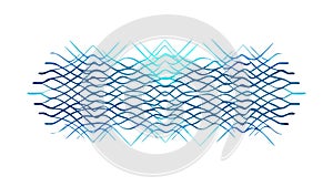 Fine Wavy Lines Pattern: Delicate Abstract Texture, vector design Generative AI