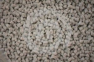 Fine White Polymer Granules as background