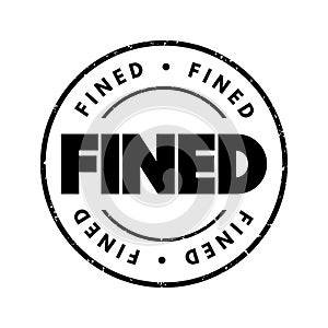 Fined text stamp, concept background