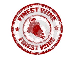 Finest wine stamp