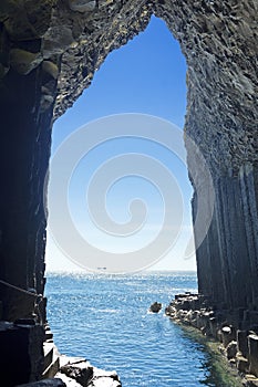 fingals cave outlook staffa island scotland