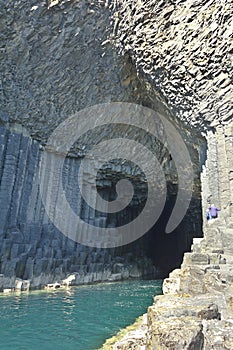 fingals cave staffa island scotland people