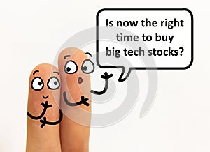 Finger art about investment