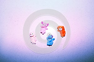 Finger baby toy animals day light