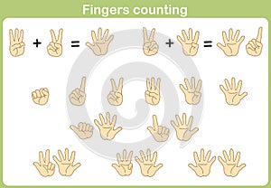 Finger Counting for Adding and Subtracting