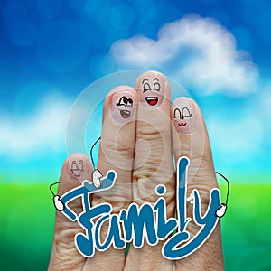 Finger family travels at the beach and family