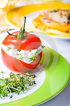 Finger food tomato