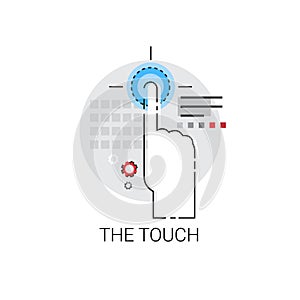 Finger Gesture Touch Screen Sign Icon