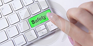 Finger keyboard click safety