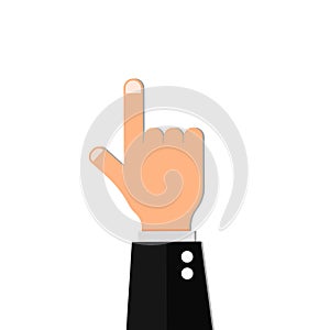 Finger point hand show vector