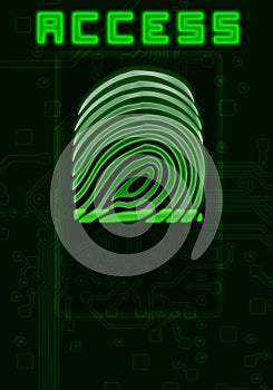 Finger-print background