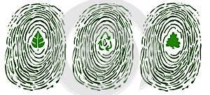 Finger print with environment symbols