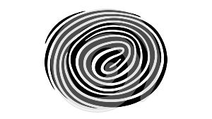 Finger print, fingerprint lock, ecure security logo vector icon, illustration isolated on white background