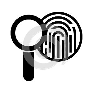 Finger print  icon or logo isolated sign symbol vector illustration