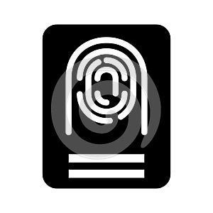 Finger print  icon or logo isolated sign symbol vector illustration