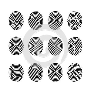 Finger print icons