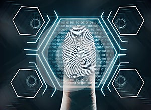 Finger print, innovation concept