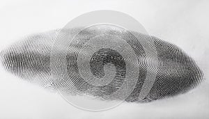 Finger print texture on white background