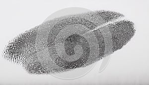 Finger print texture on white background