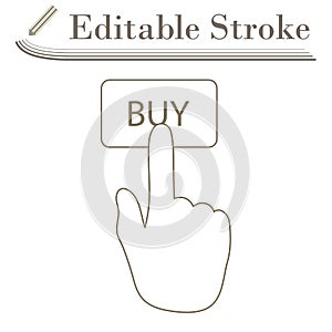 Finger Push The Buy Button Icon