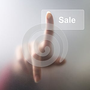 Finger push sale button