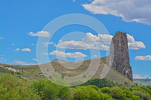 Finger Rock is a volcanic plug located in Stagecoach State Park in the Rocky Mountains,Yampa, Colorado