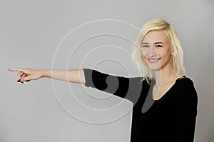 Finger showing on side.