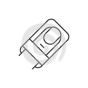 Finger splint line outline icon