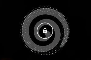 Finger Touch Key Button Lock Screen Tablet Interface DIgital Unlock