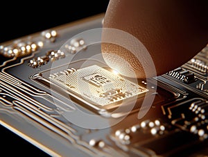 Finger Touching Circuit with Light Spark