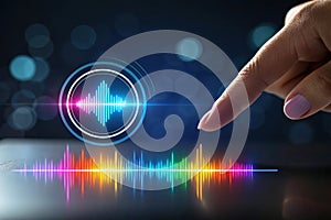 Finger Touching Digital Sound Waveform Interface for Audio Analysis and Technological Interaction