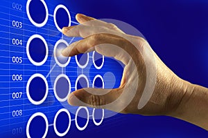 Finger Touching Digital Touch Screen