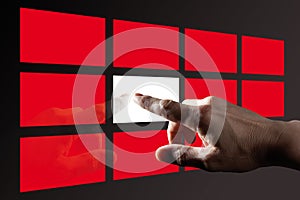 Finger Touching Digital Touch Screen