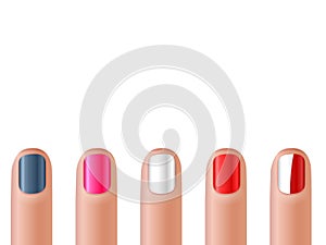 Fingernail manicure set