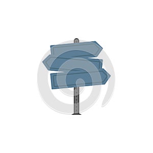 Fingerpost colored icon. Element of road signs and junctions icon for mobile concept and web apps. Colored Fingerpost can be used photo