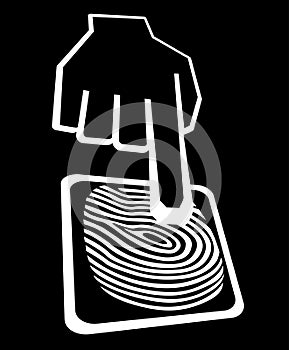 Fingerprint access icon