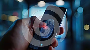 Fingerprint Authentication Technology Ensuring Secure Access to Banking Applications