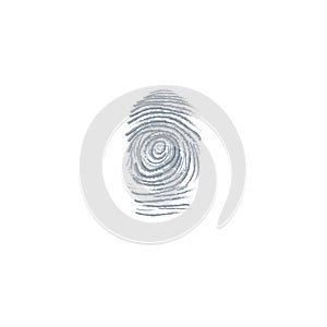 Fingerprint dactylogram finger-mark vector illustration