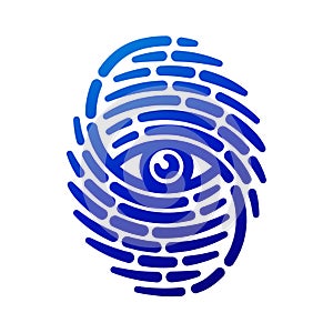 Fingerprint with eye