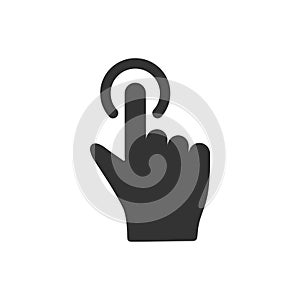 Fingerprint Gesture Scanning Icon vector template Illustration Design. Vector EPS 10