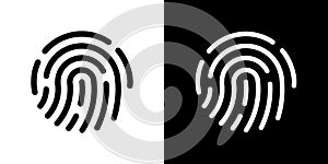 Impronta icona. semplice vettore illustrazioni 